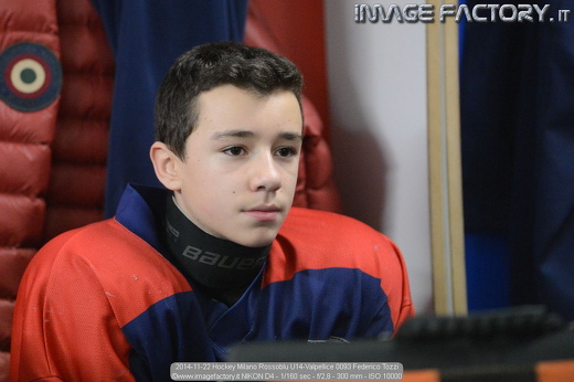 2014-11-22 Hockey Milano Rossoblu U14-Valpellice 0093 Federico Tozzi